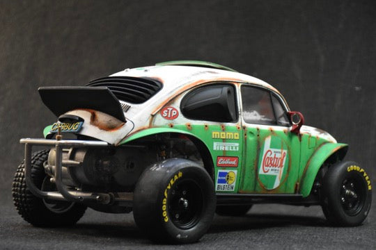 Tamiya Sand Scorcher 1/10 Custom Painted Body – Finished with Driver Figure (CASBUG)