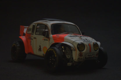 Tamiya Sand Scorcher 1/10 Custom Painted Body – Finished with Driver Figure (BUGLAREN)