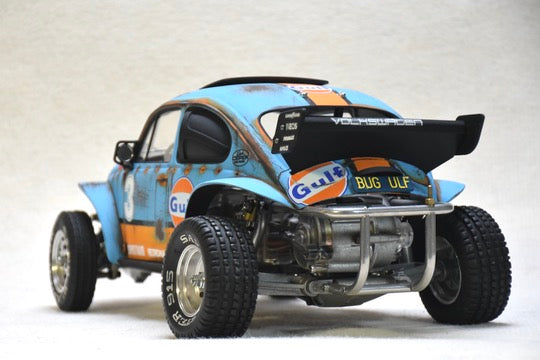 Tamiya Sand Scorcher 1/10 Custom Painted Body – Finished with Driver Figure (BUGULF) - BOLIM RC CUSTOMS