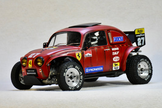 Tamiya Sand Scorcher 1/10 Custom Painted Body – Finished with Driver Figure (Ferragen2) - BOLIM RC CUSTOMS
