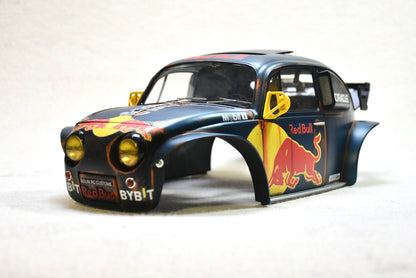 Tamiya Sand Scorcher 1/10 Custom Painted Body – Finished with Driver Figure (RED BUG) RED BULL LIVERY