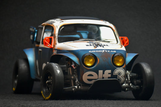 Tamiya Sand Scorcher 1/10 Custom Painted Body – Finished with Driver Figure (Tyrrell p34 tribute)