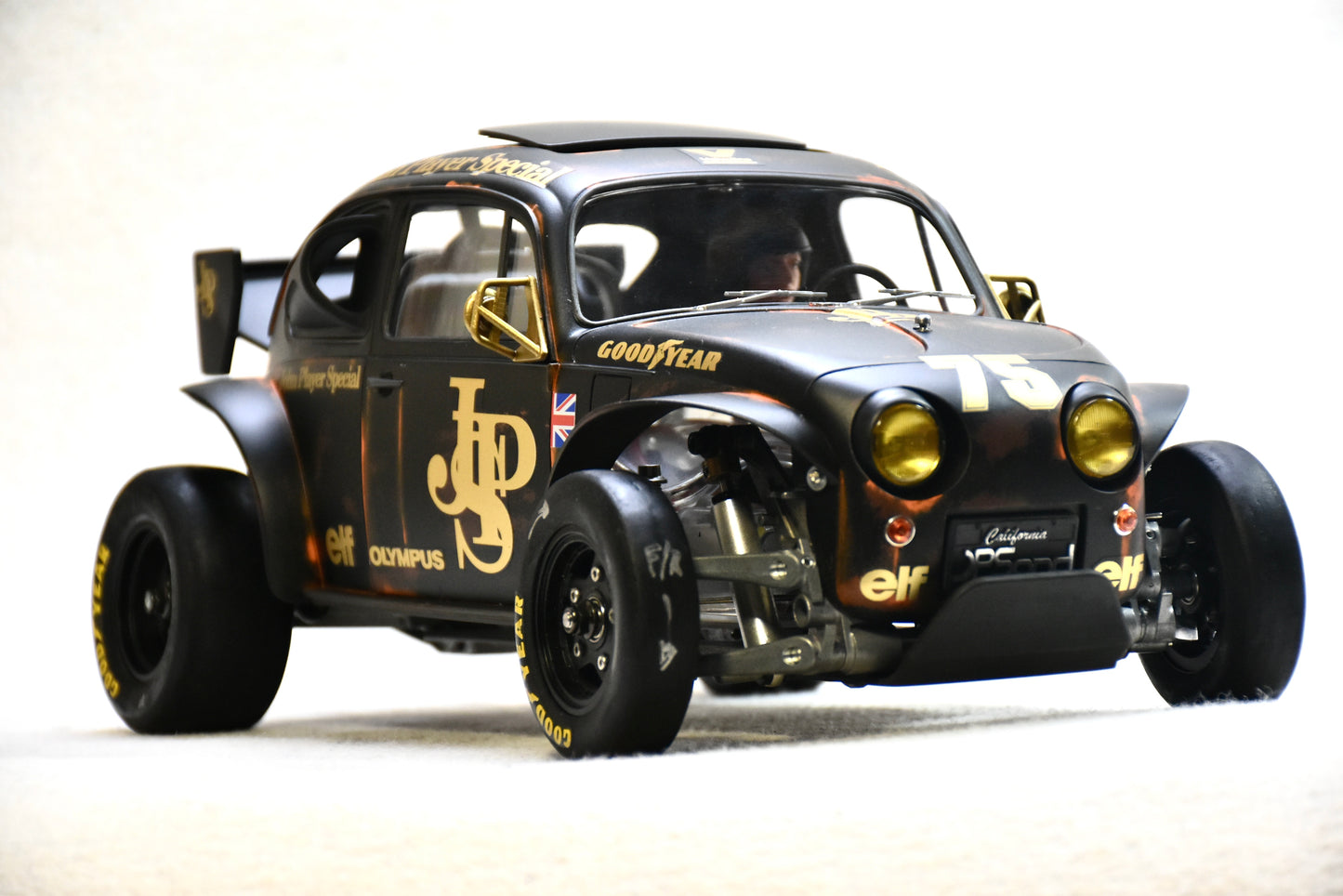 Tamiya Sand Scorcher 1/10 Custom Painted Body – Finished with Driver Figure (JPScorcher)