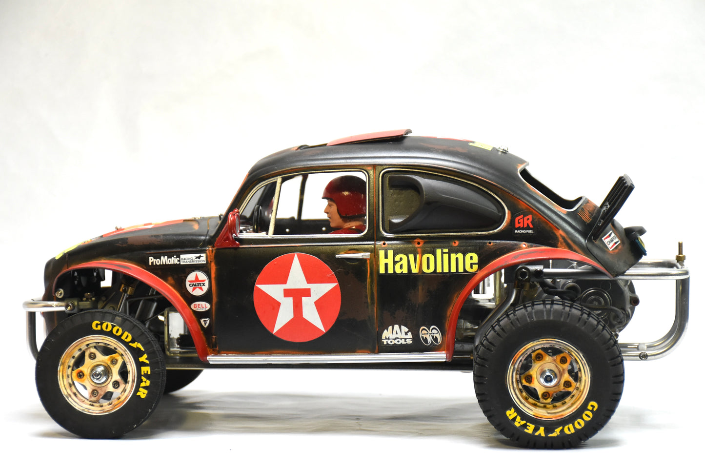 Tamiya Sand Scorcher 1/10 Custom Painted Body – Finished with Driver Figure (BUGXACO)