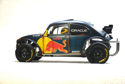 Tamiya Sand Scorcher 1/10 Custom Painted Body – Finished with Driver Figure (RED BUG) RED BULL LIVERY