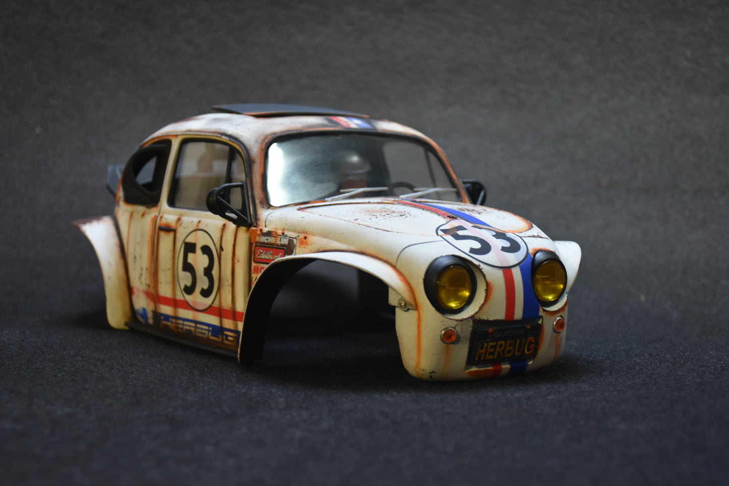 HERBUG - Tamiya Sand Scorcher 1/10 Custom Painted Body – Finished with Driver Figure