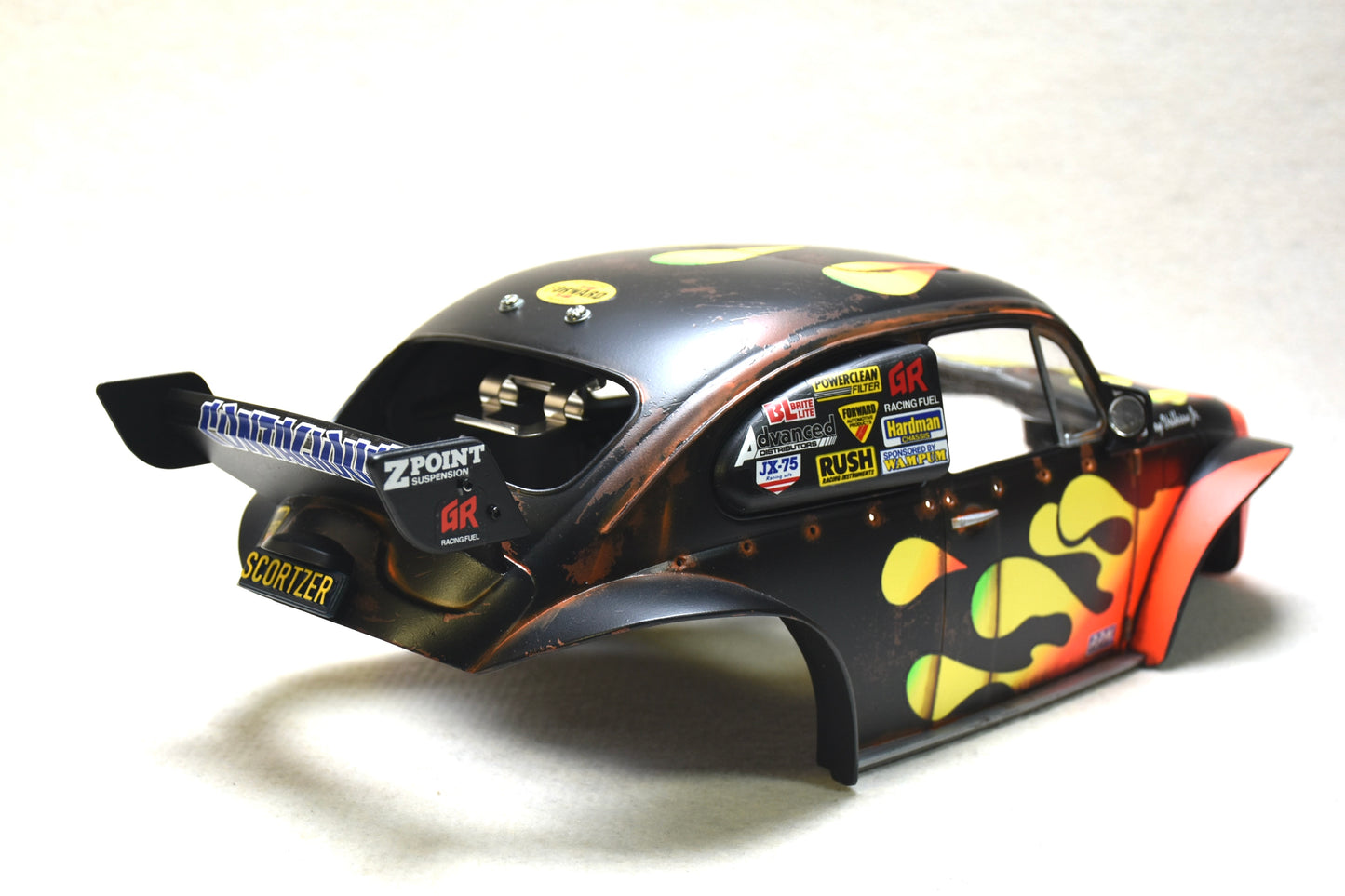Tamiya Sand Scorcher 1/10 Custom Painted Body – Finished with Driver Figure (SCORTZER) - BOLIM RC CUSTOMS