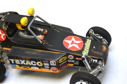 Tamiya BUGGY CHAMP 1/10 Custom Painted Body (TEXACO) – Finished with Driver Figure
