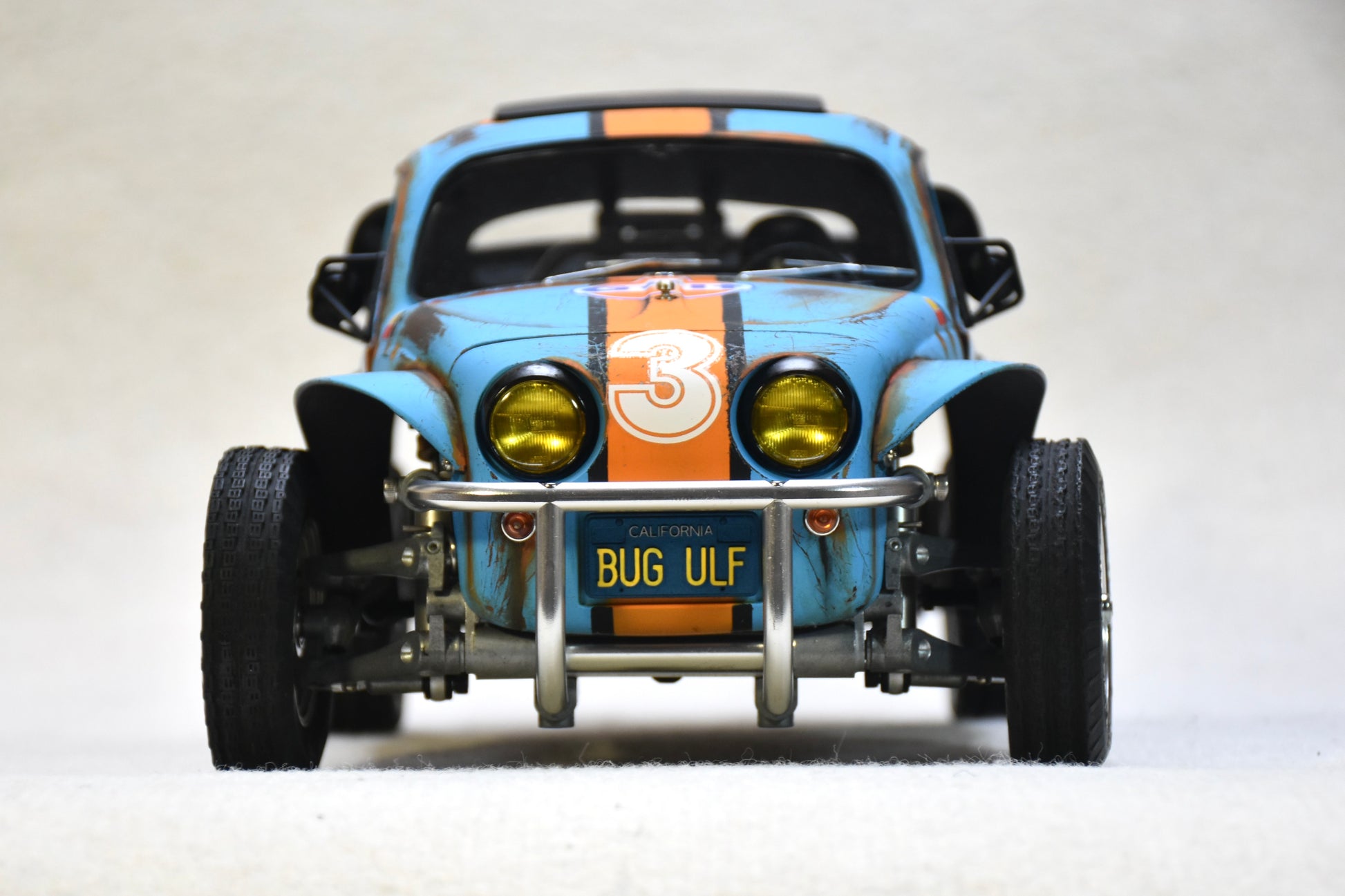 Tamiya Sand Scorcher 1/10 Custom Painted Body – Finished with Driver Figure (BUGULF) - BOLIM RC CUSTOMS