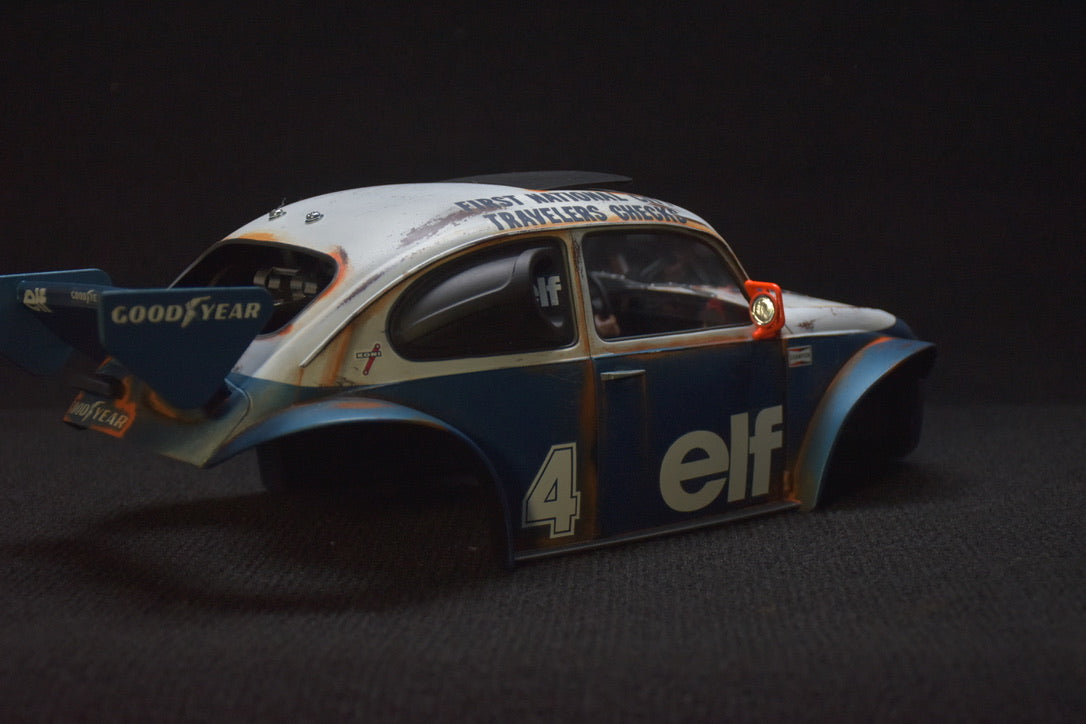 Tamiya Sand Scorcher 1/10 Custom Painted Body – Finished with Driver Figure (Tyrrell p34 tribute)