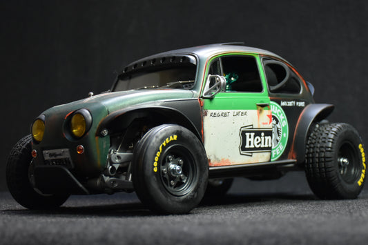 Tamiya Sand Scorcher 1/10 Custom Painted Body – Finished with Driver Figure (BUGOBLIN)