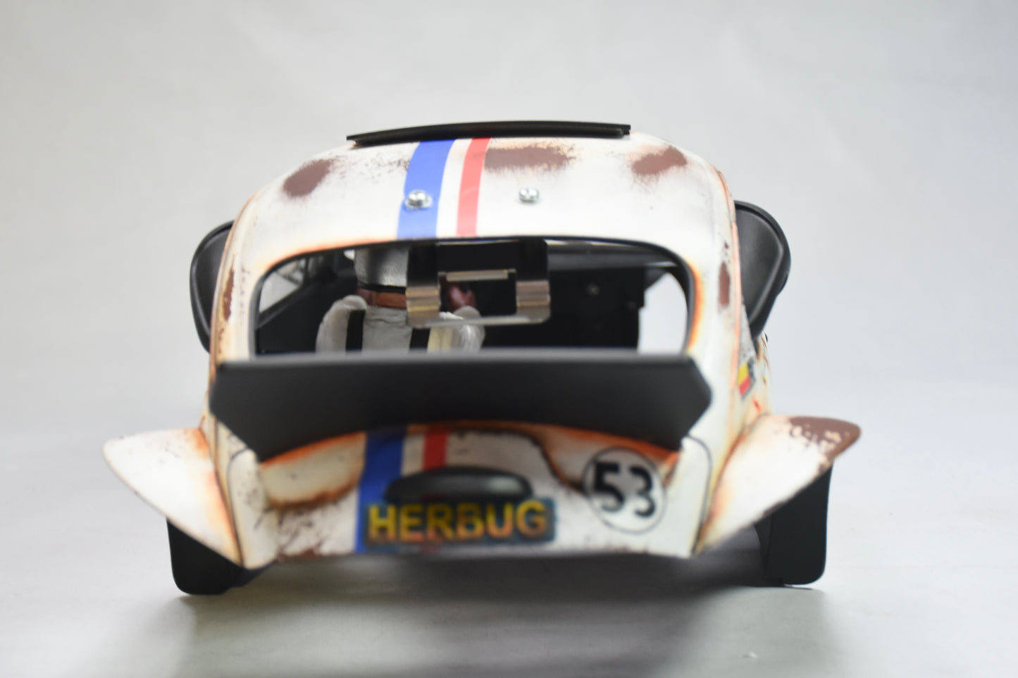 Tamiya Sand Scorcher 1/10 Custom Painted Body – Finished with Driver Figure (HERBUG) - (Minor Sticker Imperfection)