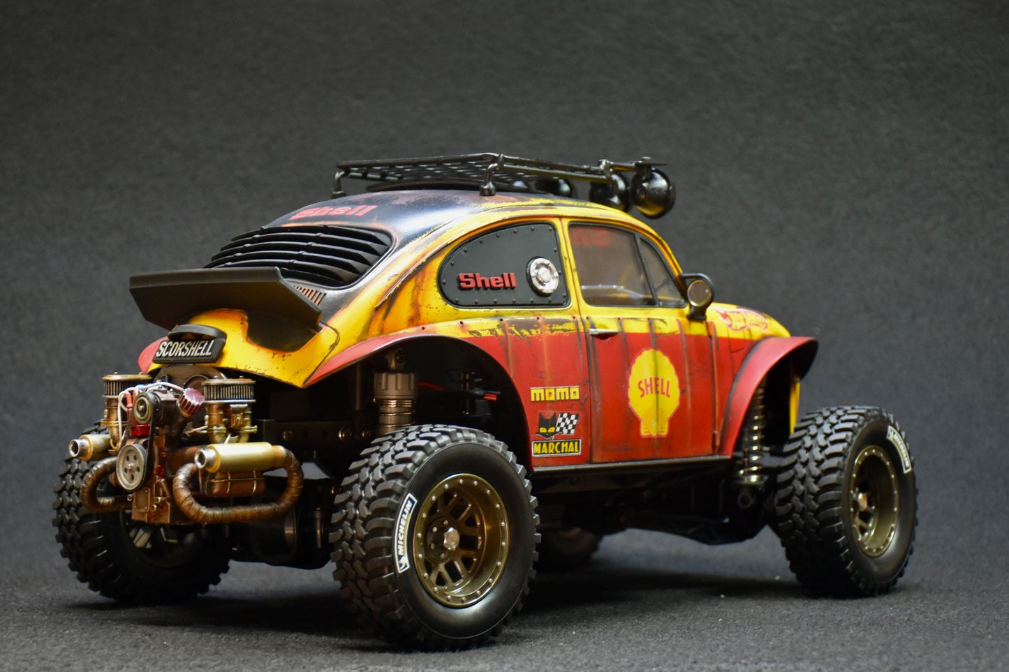 Custom-Built Tamiya CC-02 4WD Chassis with Sand Scorcher Body