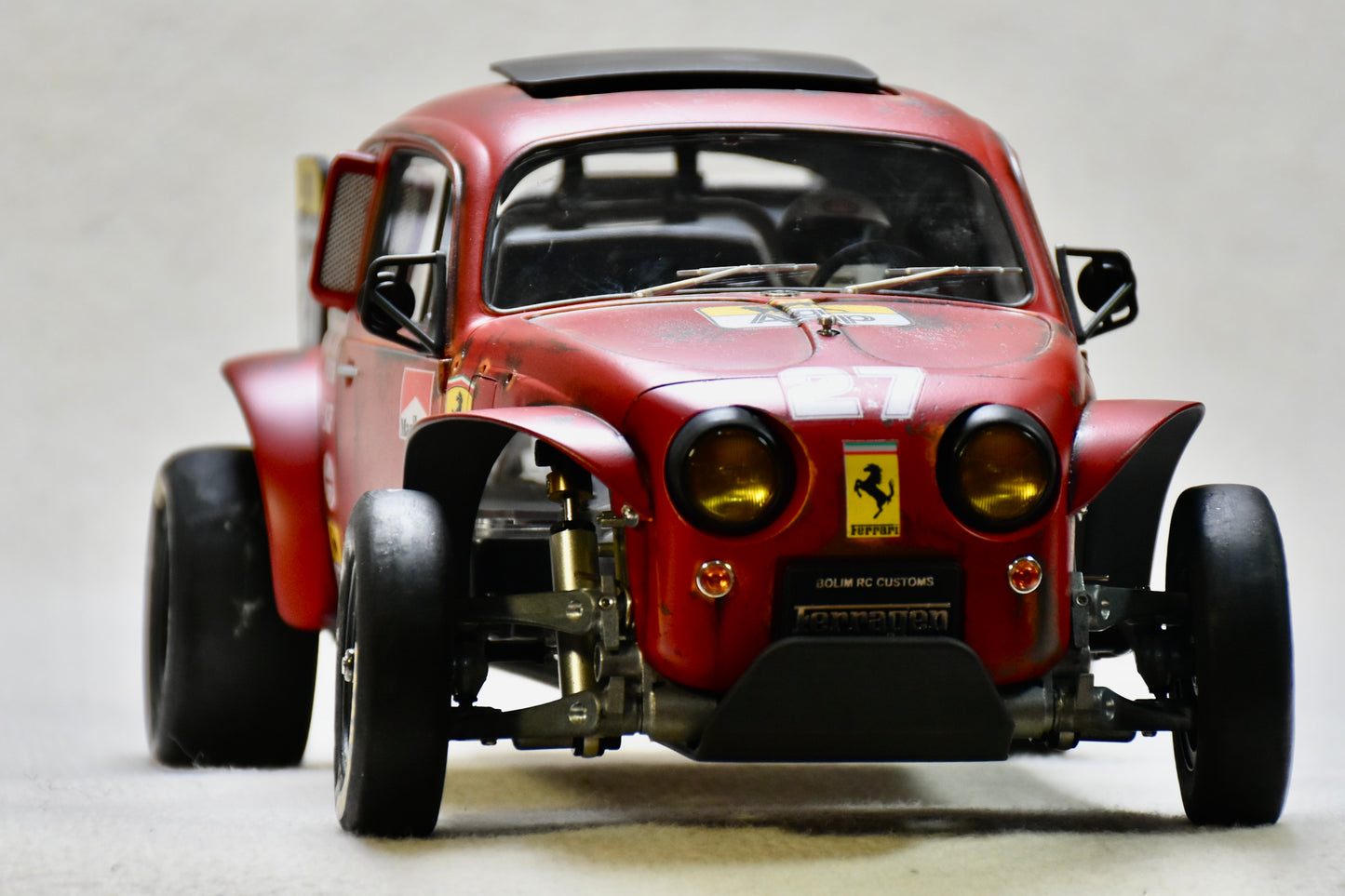 Tamiya Sand Scorcher 1/10 Custom Painted Body – Finished with Driver Figure (Ferragen2) - BOLIM RC CUSTOMS