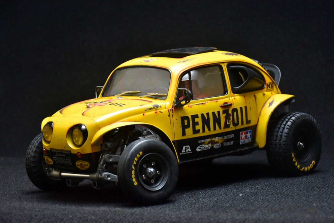 Tamiya Sand Scorcher 1/10 Custom Painted Body – Finished with Driver Figure (PENNSWAGEN)