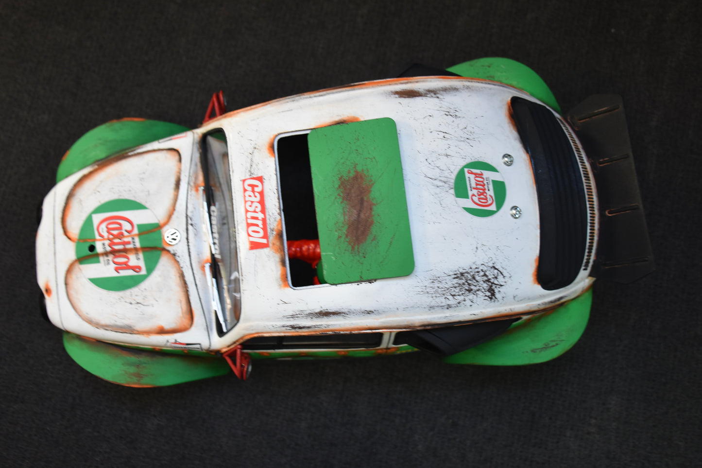 Tamiya Sand Scorcher 1/10 Custom Painted Body – Finished with Driver Figure (CASBUG)