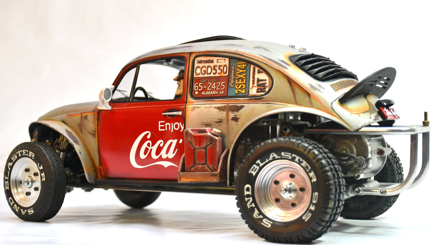 Tamiya Sand Scorcher 1/10 Custom Painted Body – Finished with Driver Figure (JUNKOLA)