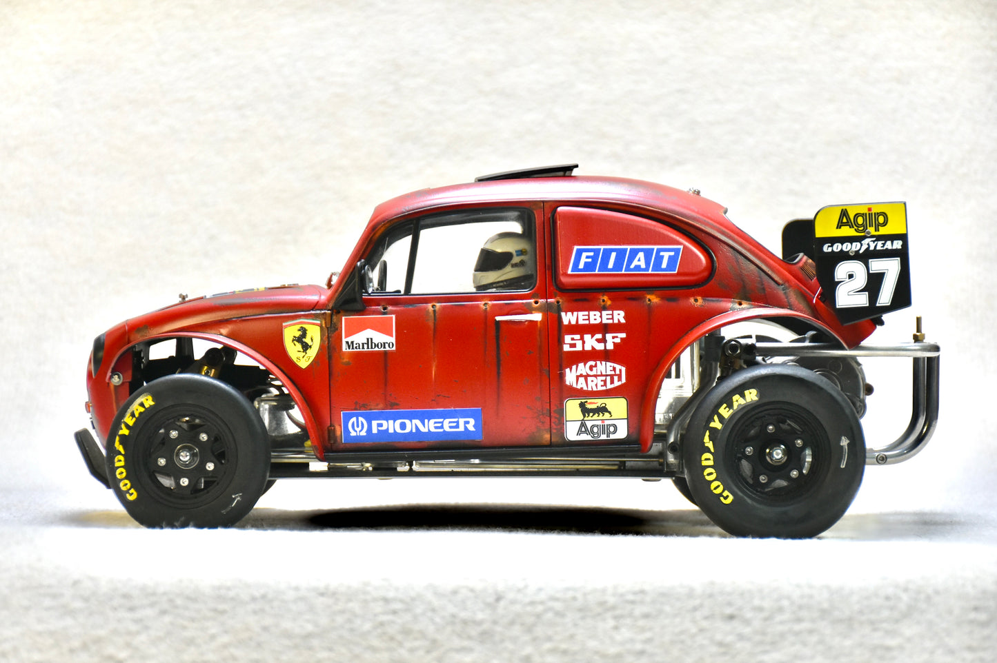 Tamiya Sand Scorcher 1/10 Custom Painted Body – Finished with Driver Figure (Ferragen2) - BOLIM RC CUSTOMS