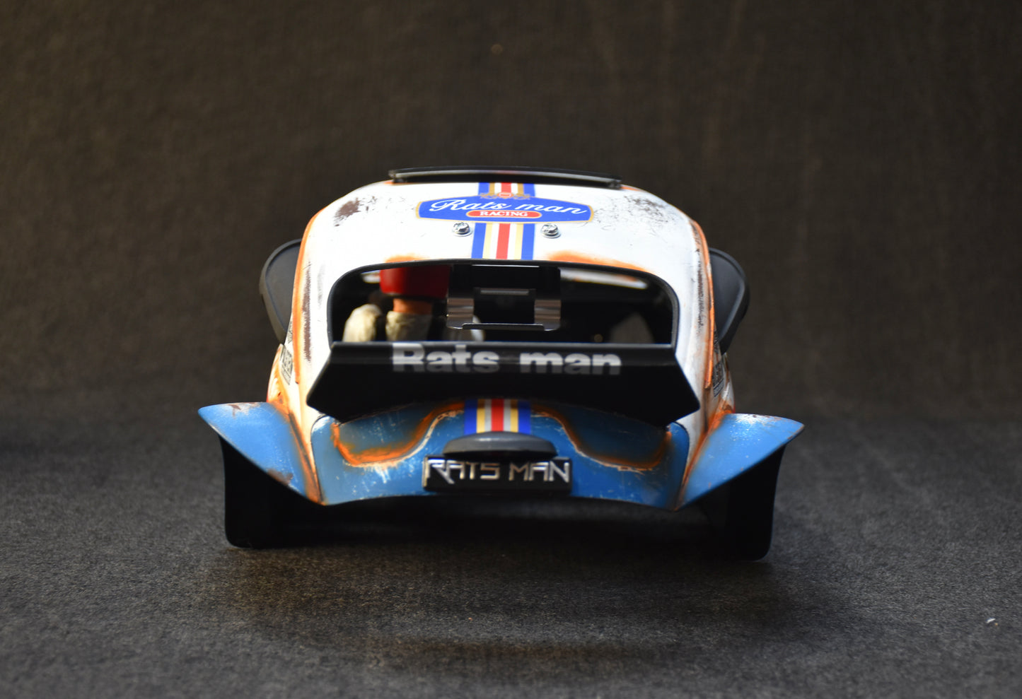 Tamiya Sand Scorcher 1/10 Custom Painted Body – Finished with Driver Figure (RATS MAN)