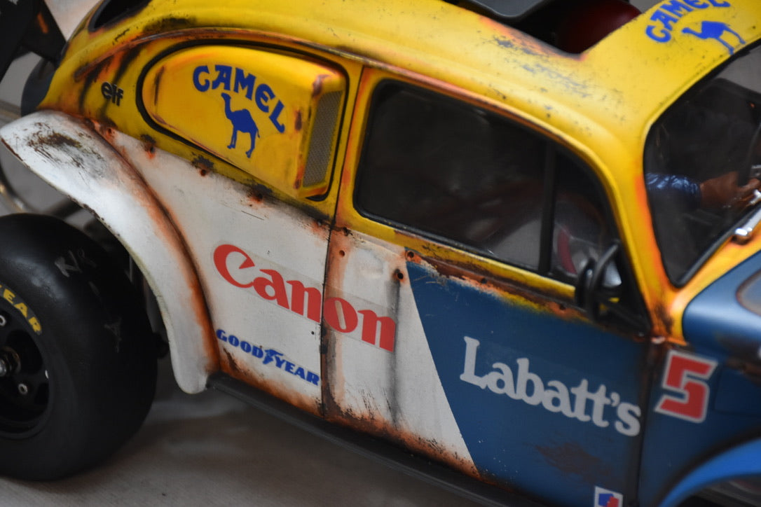 Tamiya Sand Scorcher 1/10 Custom Painted Body – Finished with Driver Figure (BUGANON)