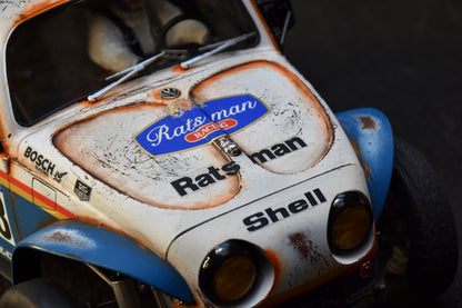 Tamiya Sand Scorcher 1/10 Custom Painted Body – Finished with Driver Figure (RATS MAN)