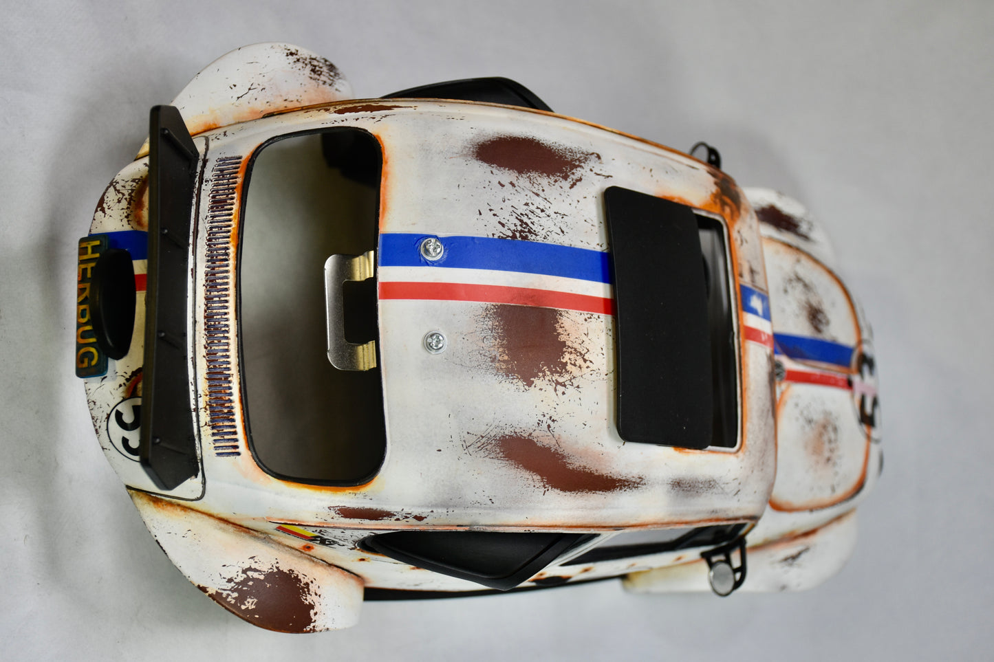 Tamiya Sand Scorcher 1/10 Custom Painted Body – Finished with Driver Figure (HERBUG) - (Minor Sticker Imperfection)