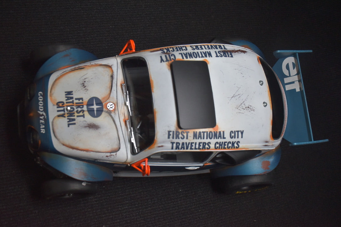 Tamiya Sand Scorcher 1/10 Custom Painted Body – Finished with Driver Figure (Tyrrell p34 tribute)