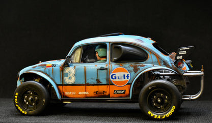 Tamiya Sand Scorcher 1/10 Custom Painted Body – Finished with Driver Figure (BUGULF)