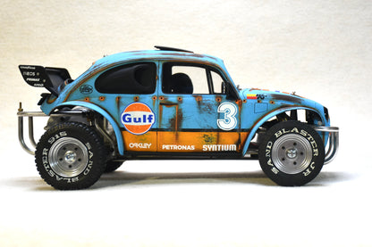 Tamiya Sand Scorcher 1/10 Custom Painted Body – Finished with Driver Figure (BUGULF) - BOLIM RC CUSTOMS