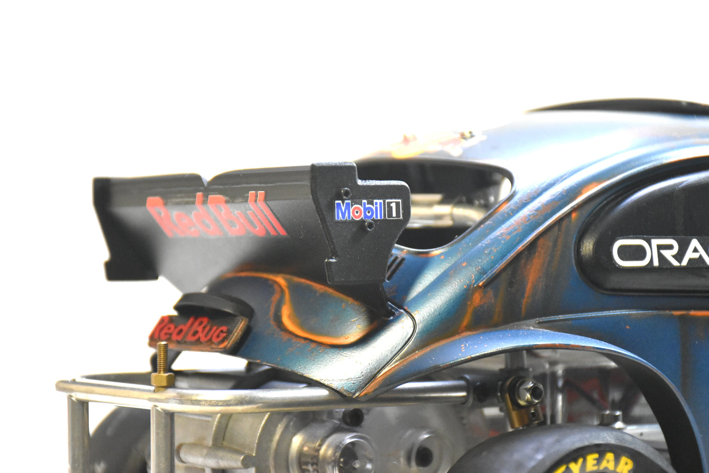 Tamiya Sand Scorcher 1/10 Custom Painted Body – Finished with Driver Figure (RED BUG) RED BULL LIVERY