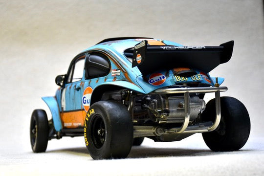 Tamiya Sand Scorcher 1/10 Custom Painted Body – Finished with Driver Figure (BUGULF) - BOLIM RC CUSTOMS