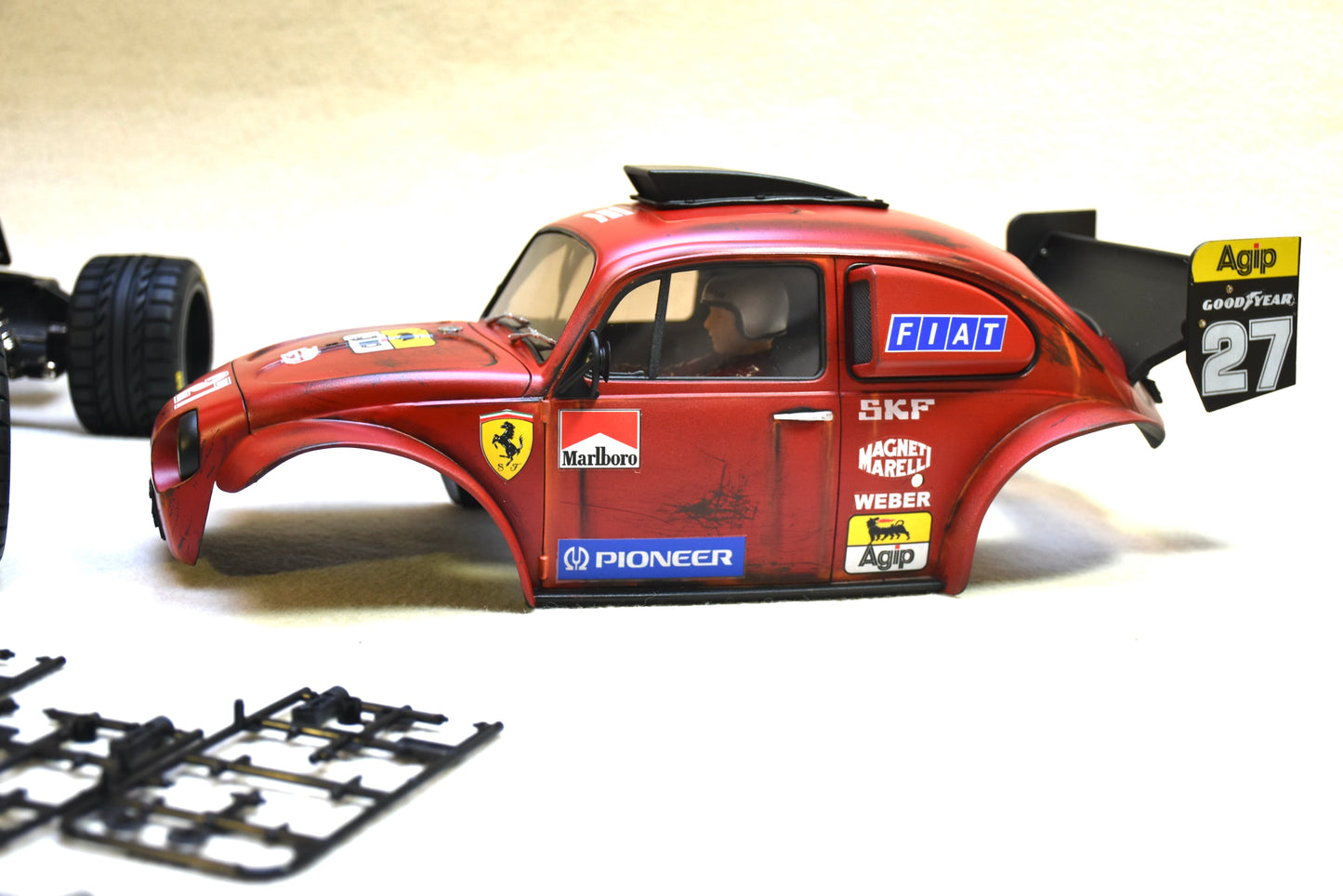 FERRAGEN #5 - Custom-Built Tamiya Blitzer Beetle – Ferrari 643 theme -  1/10 RC Buggy