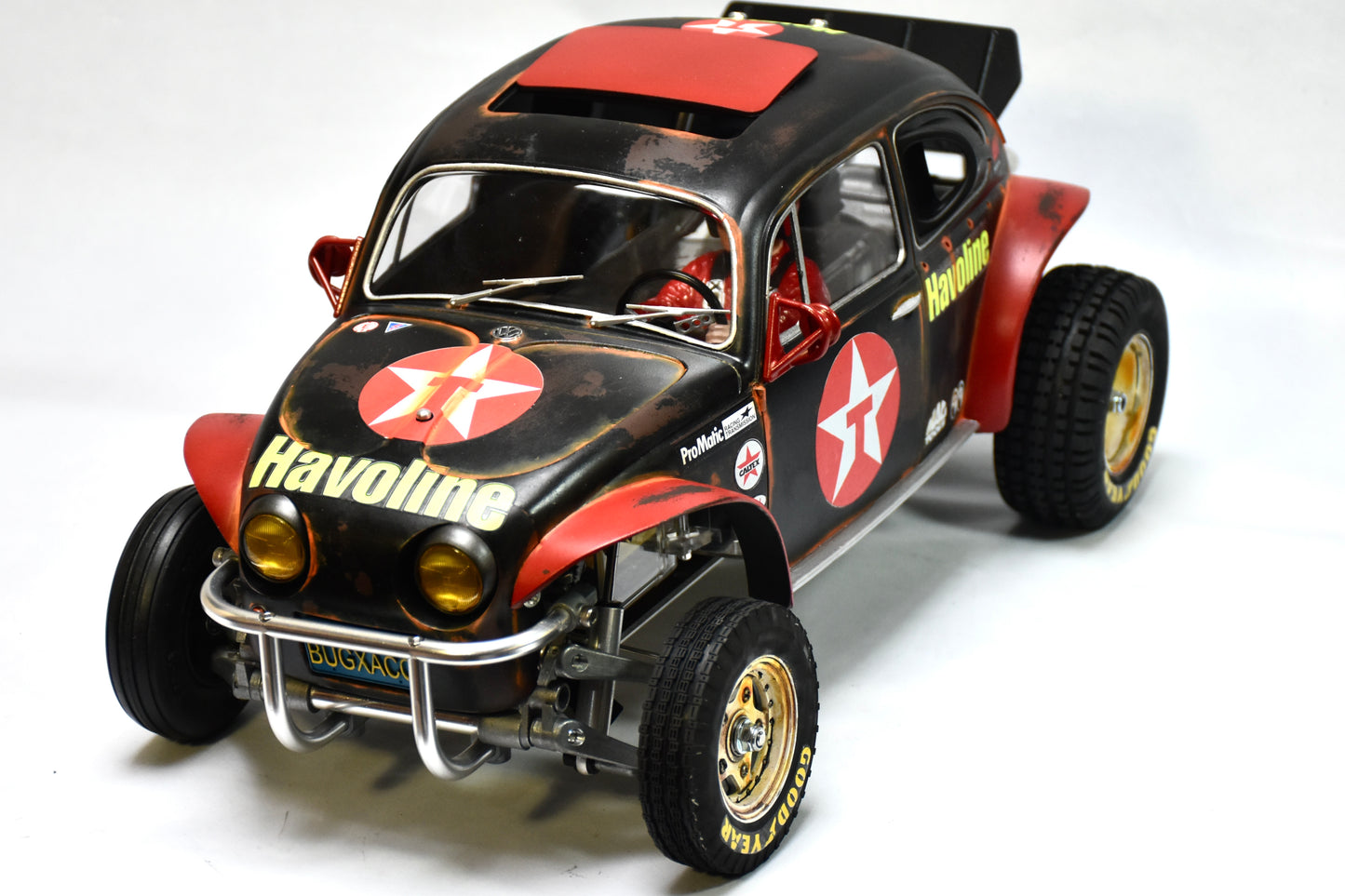 Tamiya Sand Scorcher 1/10 Custom Painted Body – Finished with Driver Figure (BUGXACO)