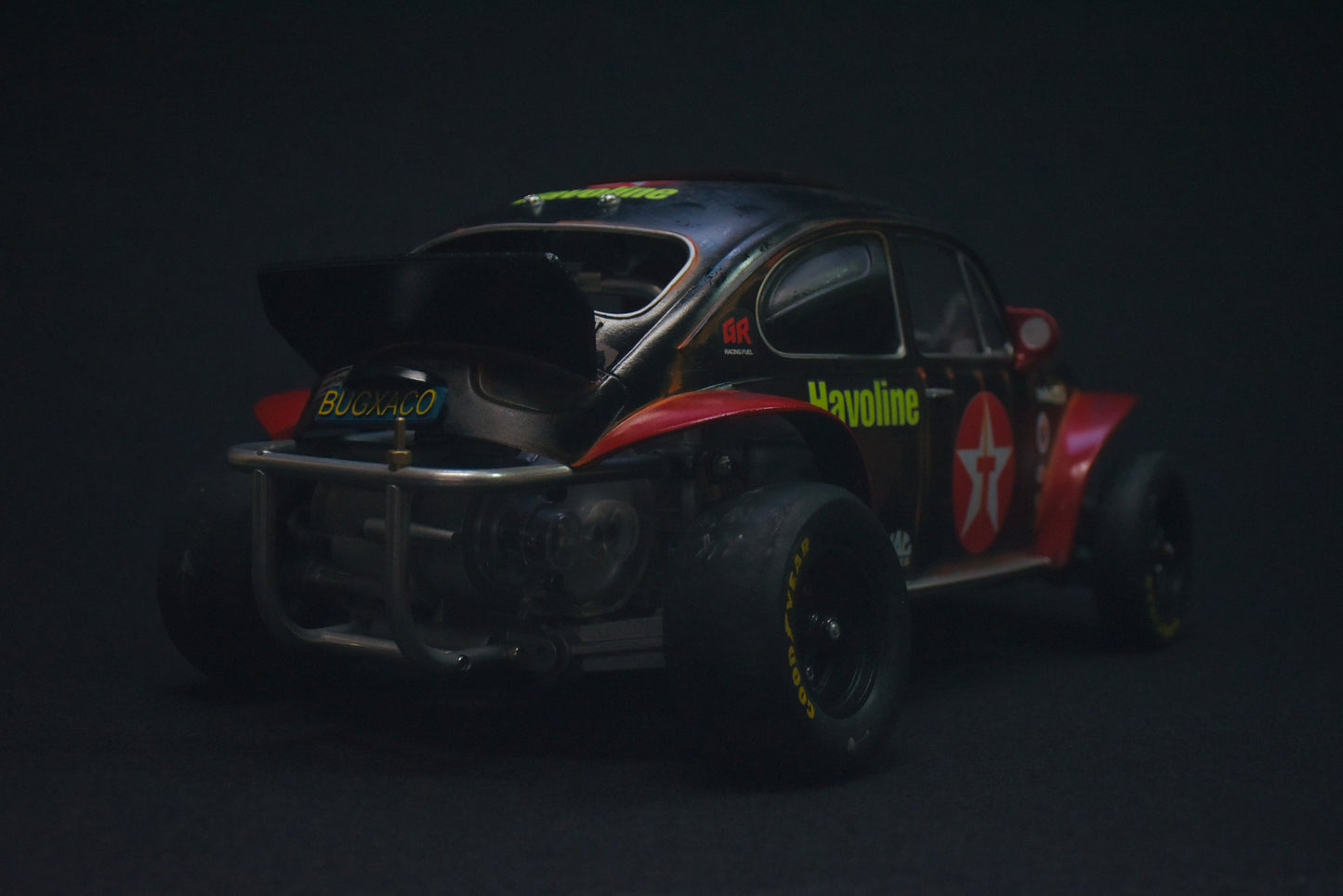 Tamiya Sand Scorcher 1/10 Custom Painted Body – Finished with Driver Figure (BUGXACO)