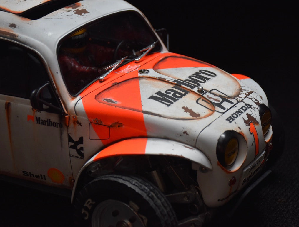 Tamiya Sand Scorcher 1/10 Custom Painted Body – Finished with Driver Figure (BUGLAREN)