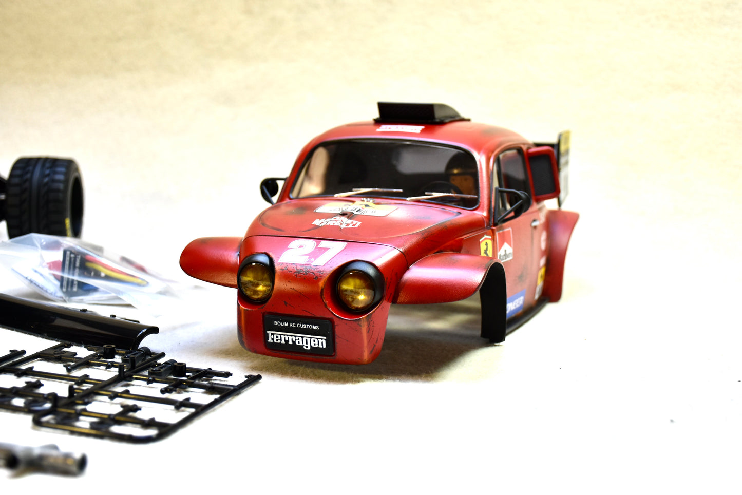 FERRAGEN #5 - Custom-Built Tamiya Blitzer Beetle – Ferrari 643 theme -  1/10 RC Buggy
