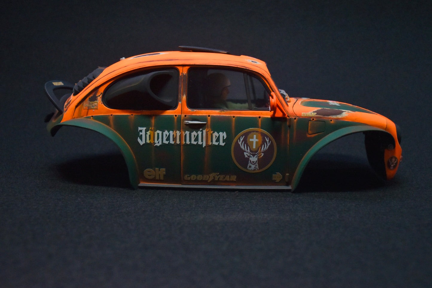 Tamiya Sand Scorcher 1/10 Custom Painted Body – Finished with Driver Figure (JAGERMAGEN)