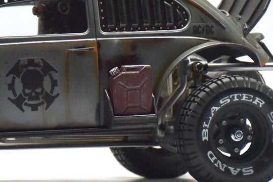 Tamiya Sand Scorcher 1/10 Custom Painted Body – Finished with Driver Figure (DYSTOPIC)