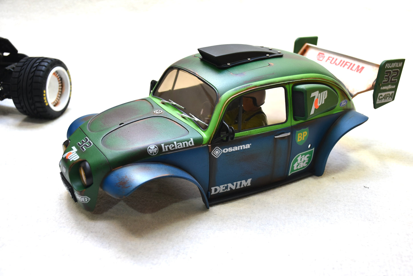 WAGUP  - Custom-Built Tamiya Blitzer Beetle – 1/10 RC Buggy (7UP LIVERY)