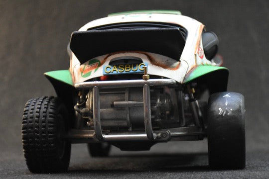 Tamiya Sand Scorcher 1/10 Custom Painted Body – Finished with Driver Figure (CASBUG)
