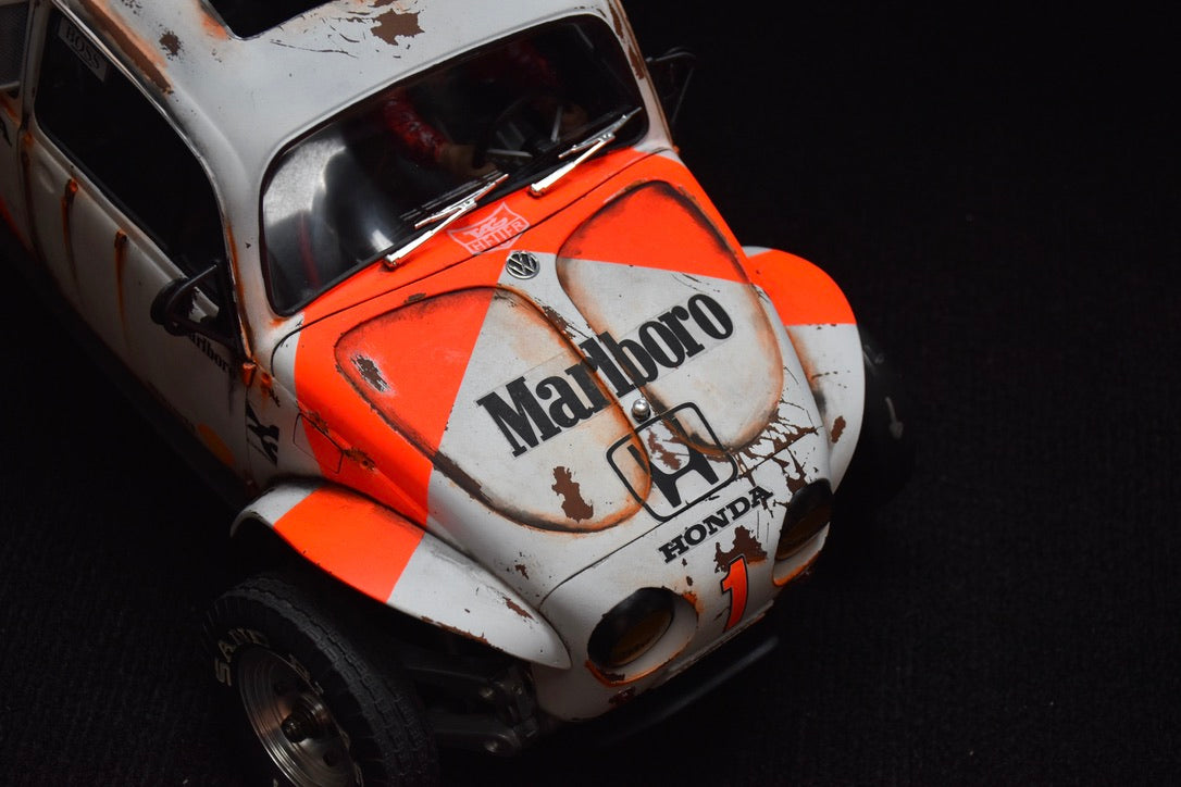 Tamiya Sand Scorcher 1/10 Custom Painted Body – Finished with Driver Figure (BUGLAREN)