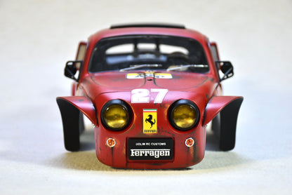 Tamiya Sand Scorcher 1/10 Custom Painted Body – Finished with Driver Figure (Ferragen2) - BOLIM RC CUSTOMS