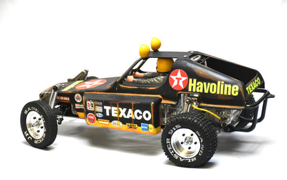 Tamiya BUGGY CHAMP 1/10 Custom Painted Body (TEXACO) – Finished with Driver Figure