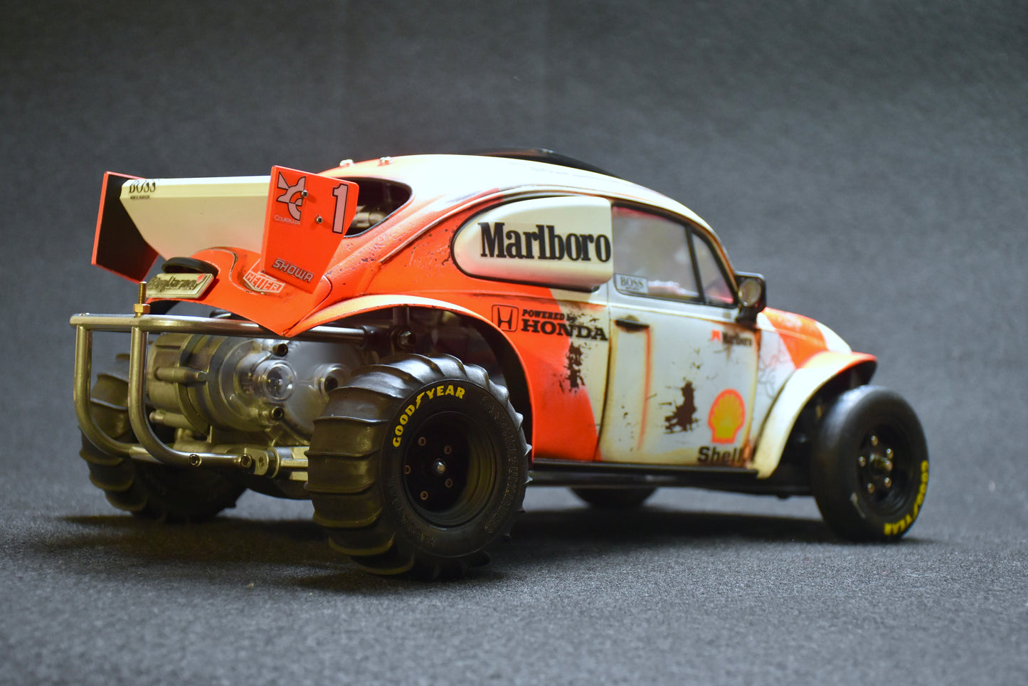 Tamiya Sand Scorcher 1/10 Custom Painted Body – Finished with Driver Figure (BUGLAREN)