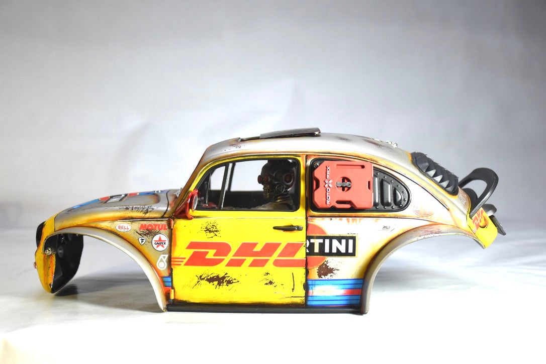 Tamiya Sand Scorcher 1/10 Custom Painted Body – Finished with Driver Figure (DESOLATE)