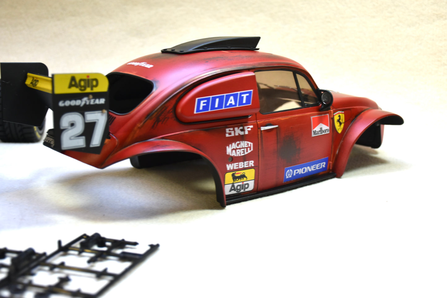 FERRAGEN #5 - Custom-Built Tamiya Blitzer Beetle – Ferrari 643 theme -  1/10 RC Buggy