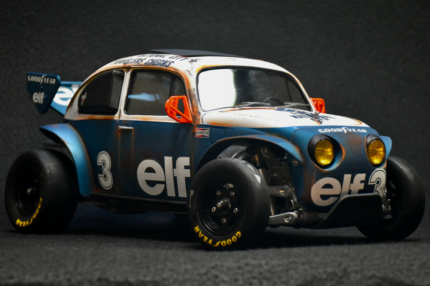 Tamiya Sand Scorcher 1/10 Custom Painted Body – Finished with Driver Figure (Tyrrell p34 tribute)