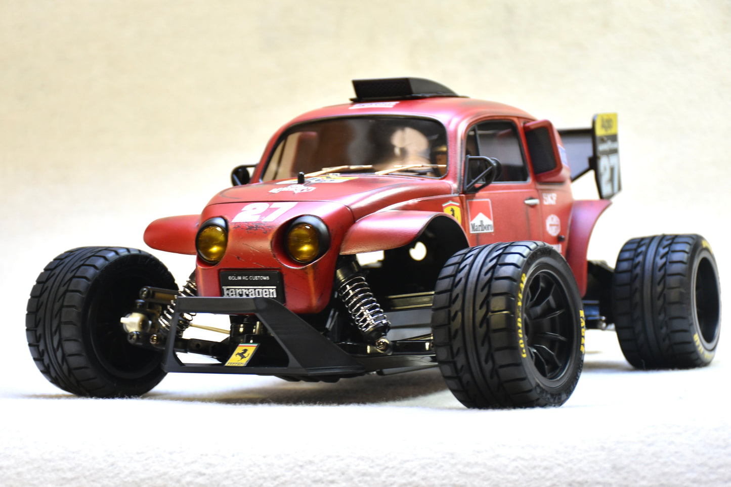 FERRAGEN #5 - Custom-Built Tamiya Blitzer Beetle – Ferrari 643 theme -  1/10 RC Buggy