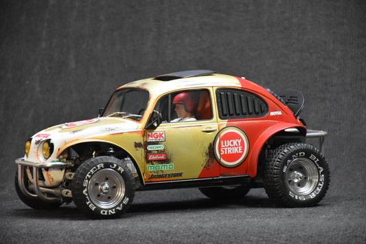Tamiya Sand Scorcher 1/10 Custom Painted Body – Finished with Driver Figure (VOLKSTRIKE v2) - BOLIM RC CUSTOMS
