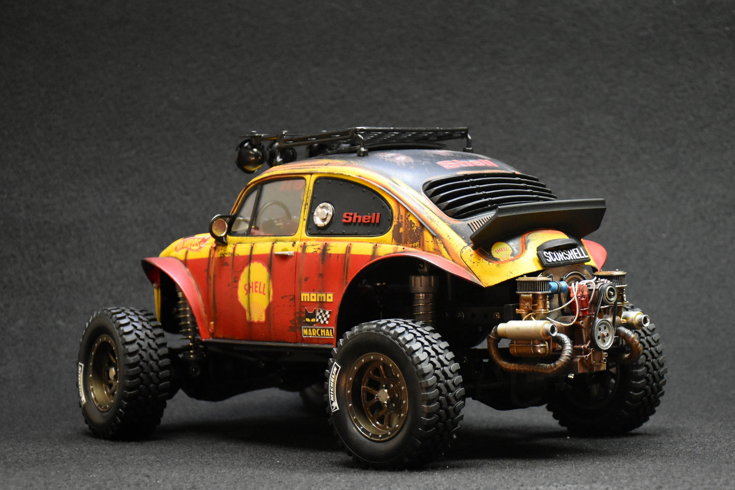 Custom-Built Tamiya CC-02 4WD Chassis with Sand Scorcher Body